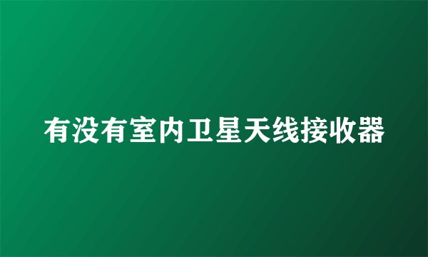 有没有室内卫星天线接收器