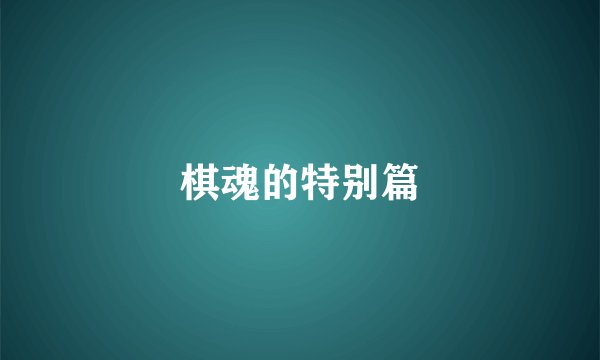 棋魂的特别篇