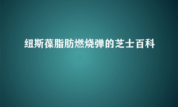纽斯葆脂肪燃烧弹的芝士百科