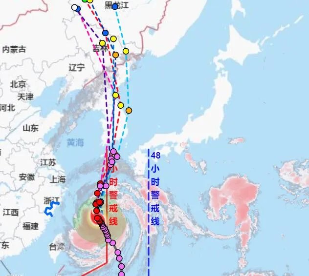 台风美莎克最新路径实时发布系统 九号台风最新路径实时路线图今天