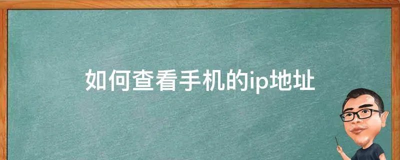 如何查看手机的ip地址